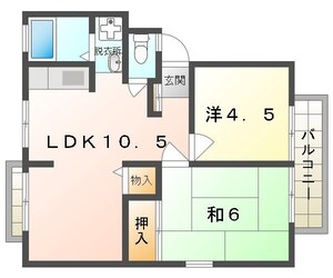 藤井ハイツの物件間取画像